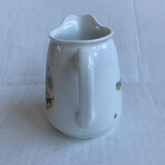 Vtg Germany child's white pitcher dog play - Picture 9 of 12